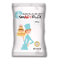 SMARTFLEX Produits Sans Gluten|Pâte À Sucre|Pâte à Sucre Bleu Baby Blue Velvet 250g