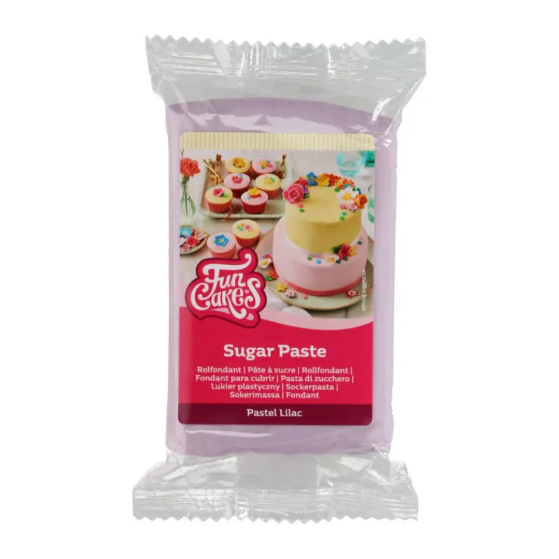 FUNCAKES Pâte À Sucre|Pâte à Sucre Lilas 250g