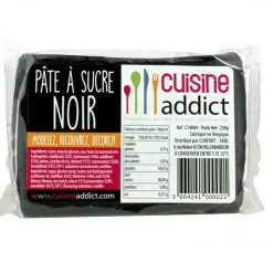 CUISINEADDICT Pâte À Sucre|Pâte à Sucre Noir 250g