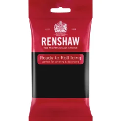RENSHAW Pâte À Sucre|Pâte à Sucre Pro Noir 250g