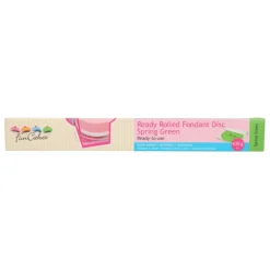 FUNCAKES Pâte À Sucre|Pâte à Sucre Prête à Dérouler Vert 430g