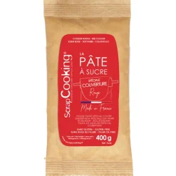 SCRAPCOOKING Pâte À Sucre|Pâte à Sucre Rouge Spéciale Couverture 400g