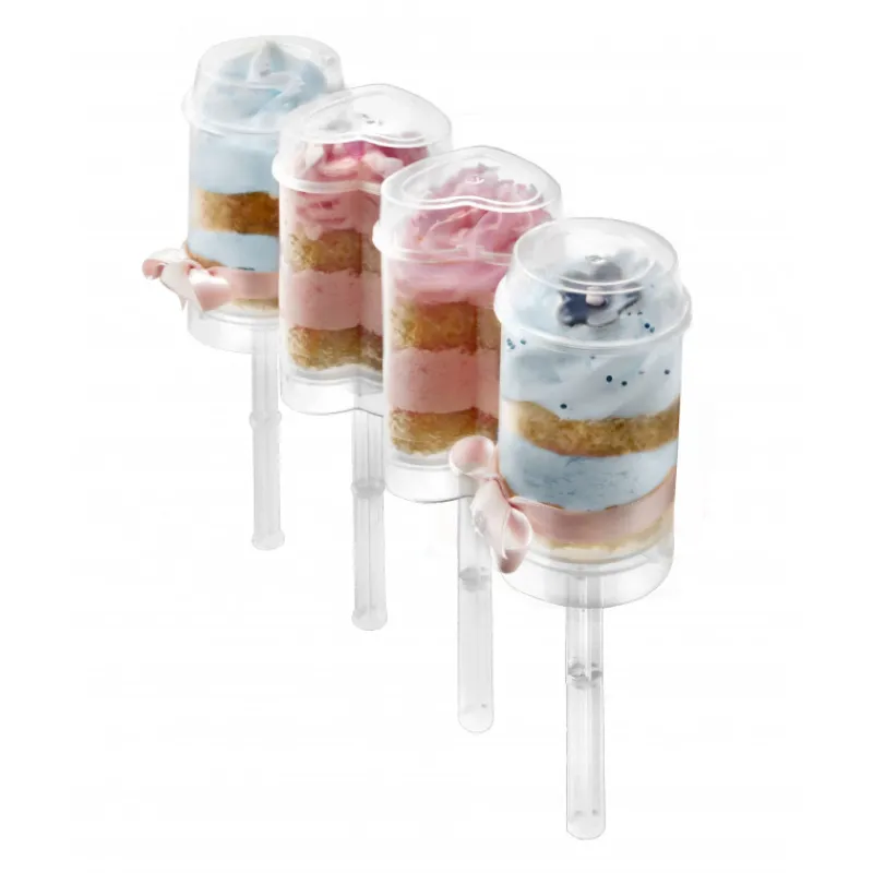 IBILI Moules À Gâteaux|Push up Cakes Ø 5 cm x H 9,5 cm (x4)