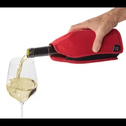 PEUGEOT Accessoires Vin|Rafraîchisseur de Bouteille Frizz Extensible Rouge