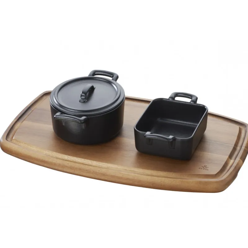 REVOL Servir, Présenter|Ramequin Rectangulaire Noir 12x10 cm Belle Cuisine