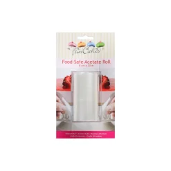 FUNCAKES Ustensiles Chocolat|Ustensiles Pâtisserie|Rhodoïd en Rouleau L.20 m x H.8 cm