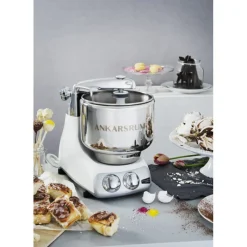 ANKARSRUM Robot Pâtissier|Robot de cuisine Original AKM Blanc Minéral