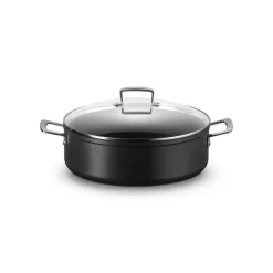 LE CREUSET Casseroles|Rondeau avec Couvercle 30 cm Anti-Adhérent Les Forgées
