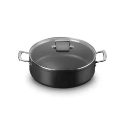 LE CREUSET Casseroles|Rondeau avec Couvercle 30 cm Anti-Adhérent Les Forgées
