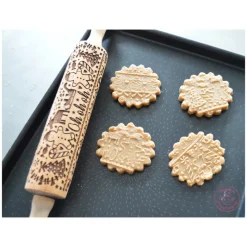 SCRAPCOOKING Ustensiles Décor Gâteau|Rouleau à Pâtisserie Motifs Noël Gingerman 39 cm