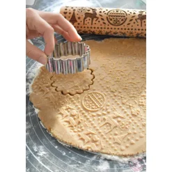 SCRAPCOOKING Ustensiles Décor Gâteau|Rouleau à Pâtisserie Motifs Noël Xmas 39 cm