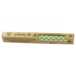 PEBBLY Conservation|Rouleau Emballage Alimentaire Cire Abeille Pois Vert 30 x 100 cm