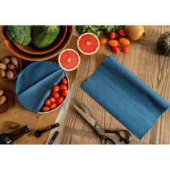NUTS Conservation|Rouleau Emballage Alimentaire Cire Abeille Bleu Jeans 93 x 29 cm