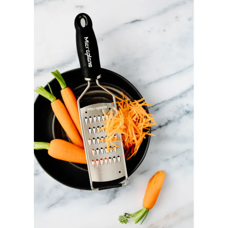 MICROPLANE Râpe À Légumes|Râpe à Carottes Gourmet Noir