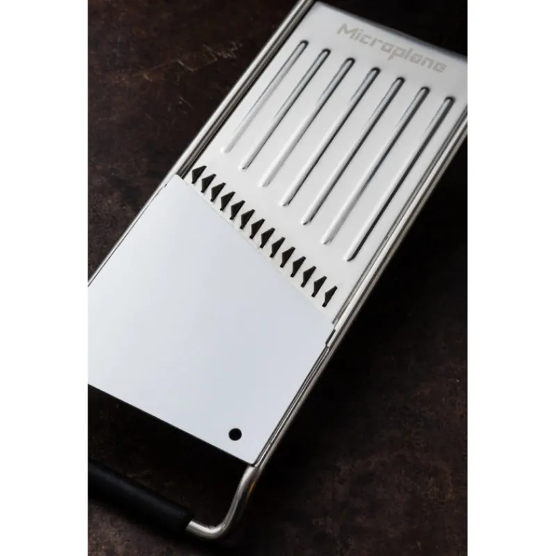 MICROPLANE Mandoline De Cuisine|Râpe À Légumes|Râpe à Julienne Gourmet Noir
