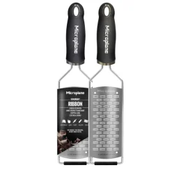 MICROPLANE Râpes À Fromage|Râpe À Légumes|Râpe Double Tranchant Gourmet Noir