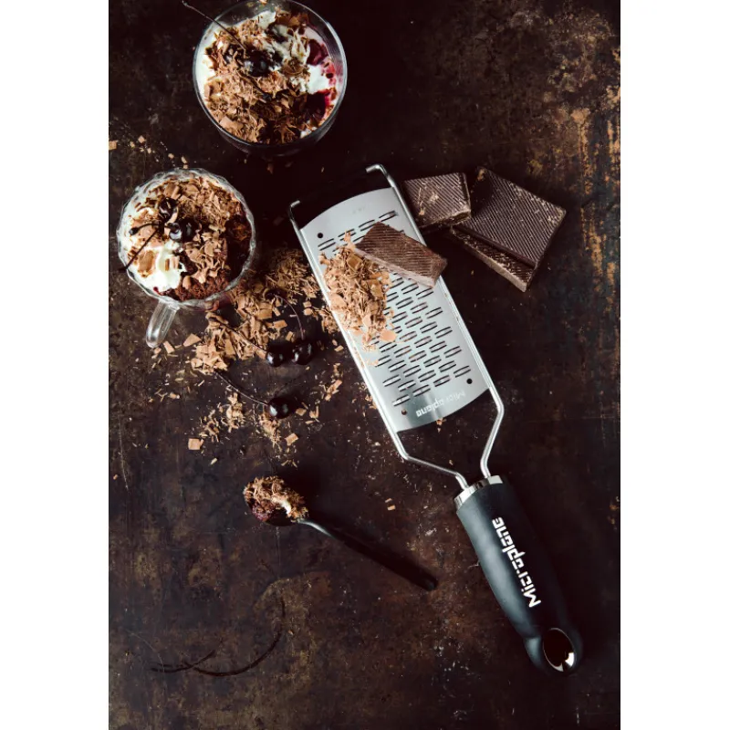 MICROPLANE Râpes À Fromage|Râpe À Légumes|Râpe Double Tranchant Gourmet Noir