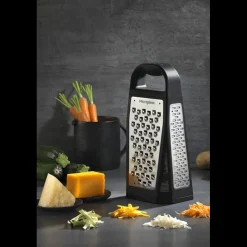MICROPLANE Mandoline De Cuisine|Zesteur|Râpe Multi-Faces Elite Specialty Noir