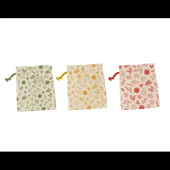 PEBBLY Sac En Tissu|Sac à Vrac Coton Bio (x3)