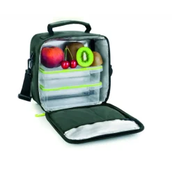 IBILI Conservation|Sac Lunch Isotherme + 2 Boîtes Hermétique Plastique Orange