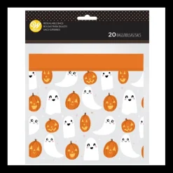 WILTON Emballage Alimentaire|Sachet Bonbon Fantôme Halloween (x20)
