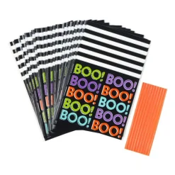 WILTON Emballage Alimentaire|Sachet Bonbon Halloween BOO! 100x155mm (x20)