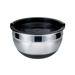 BAUMALU Servir, Présenter|Culs De Poule|Saladier Inox avec Couvercle Ø 20 cm