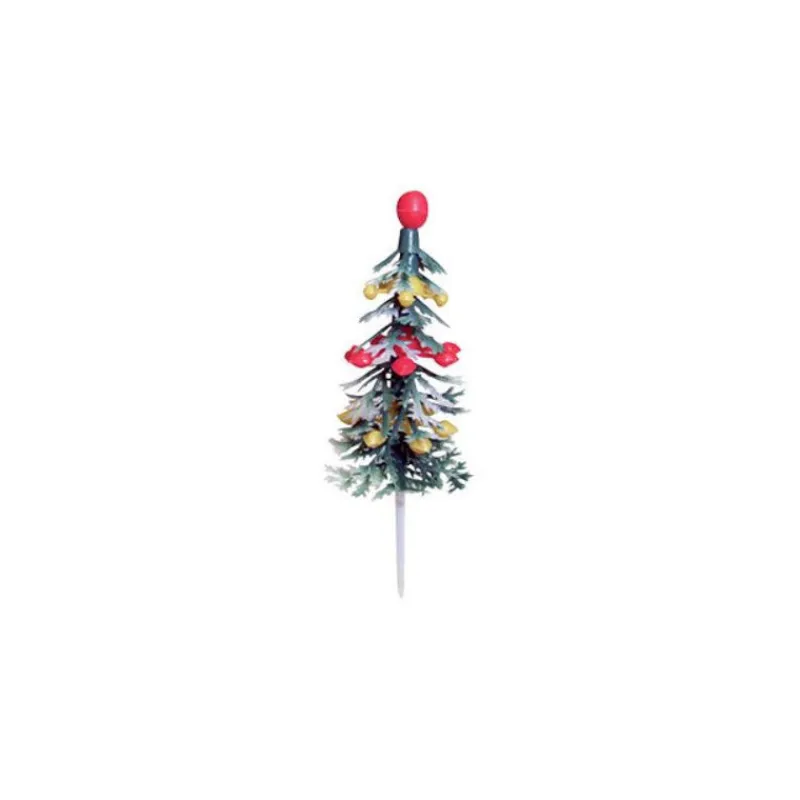 MALLARD FERRIERE Décoration Gâteau|Sapin de Noël Décoré sur pique x72