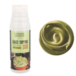 PATISDECOR Nappages Et Glaçages|Sauce Topping Saveur Pistache 300 g Patisdécor