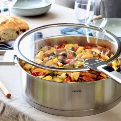 CRISTEL Sauteuses|Sauteuse Ø 24 cm Strate Amovible Inox