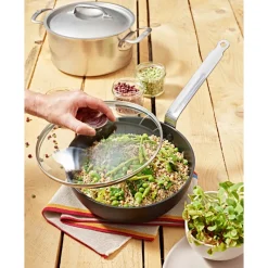 DE BUYER Sauteuses|Sauteuse Bombée Anti Adhésive Ø 28 cm Choc Intense