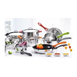 DE BUYER Sauteuses|Sauteuse bombée tout Inox sans Queue Ø 24 cm Twisty