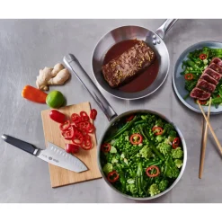 DE BUYER Sauteuses|Sauteuse Droite Inox Ø 28 cm Alchimy