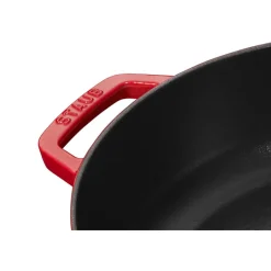 STAUB Sauteuses|Sauteuse en Fonte Chistera 28 cm Rouge Cerise