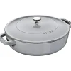 STAUB Sauteuses|Sauteuse en Fonte Chistera 24 cm Gris Graphite