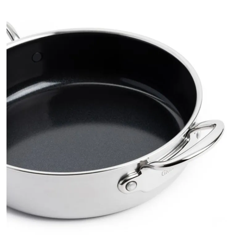 GREENPAN Sauteuses|Sauteuse Inox Ø 26 cm avec Couvercle PREMIERE