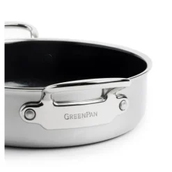 GREENPAN Sauteuses|Sauteuse Inox Ø 26 cm avec Couvercle PREMIERE