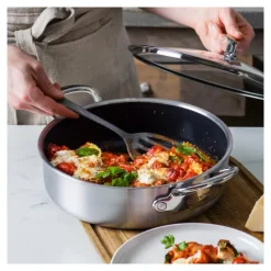 GREENPAN Sauteuses|Sauteuse Inox Ø 26 cm avec Couvercle PREMIERE