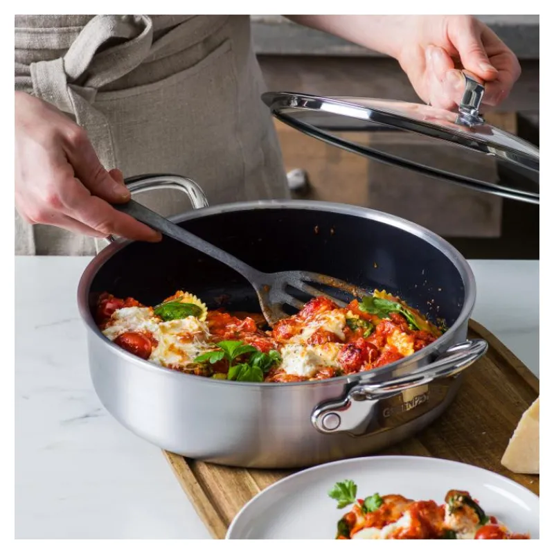 GREENPAN Sauteuses|Sauteuse Inox Ø 26 cm avec Couvercle PREMIERE