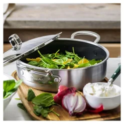GREENPAN Sauteuses|Sauteuse Inox Ø 26 cm avec Couvercle PREMIERE