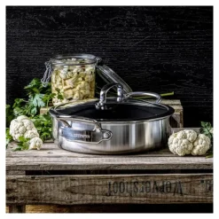 GREENPAN Sauteuses|Sauteuse Inox Ø 26 cm avec Couvercle PREMIERE