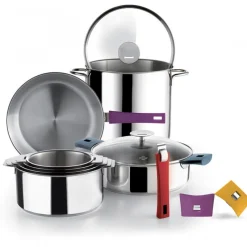 CRISTEL Sauteuses|Sauteuse Mutine Ø 26 cm Manche Amovible Anti-Adhésive Inox