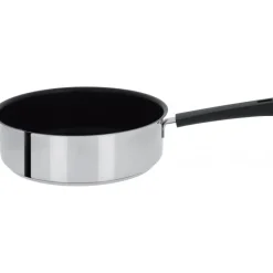 CRISTEL Sauteuses|Sauteuse Mutine Ø 24 cm Manche Fixe Anti-Adhésive Inox