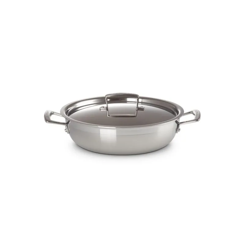 LE CREUSET Sauteuses|Sauteuse Provençale en Inox et Couvercle 30 cm