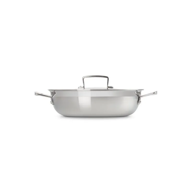 LE CREUSET Sauteuses|Sauteuse Provençale en Inox et Couvercle 30 cm