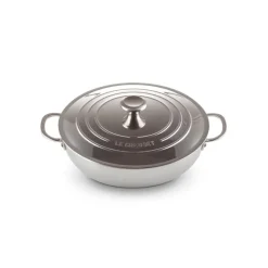 LE CREUSET Sauteuses|Sauteuse Provençale Inox Signature 30 cm et couvercle