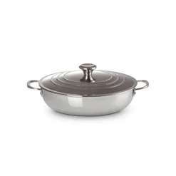 LE CREUSET Sauteuses|Sauteuse Provençale Inox Signature 30 cm et couvercle