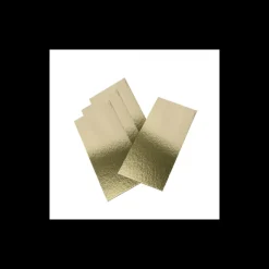 CUISINEADDICT Présentoirs Pour Gâteaux|Semelle à Bûche 60x10cm Or Bords Droits (x50)