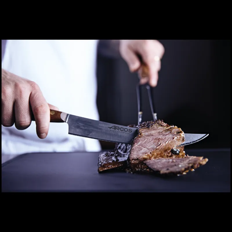 ARCOS Fourchette À Viande|Service à Découper Bois et Inox Nordika