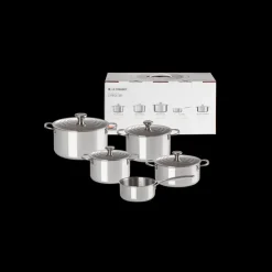 LE CREUSET Batterie De Cuisine|Casseroles|Set 5 Pièces Cocottes Inox Signature